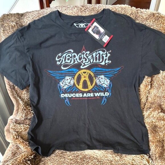 Aerosmith "Deuces Wild" T-Shirt WOMEN'S XL - Picture 1 of 4